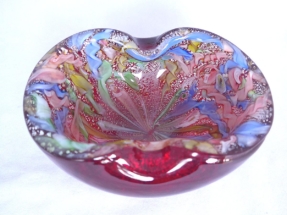 Martens Bowl red glass